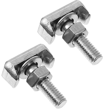 Perno en T Negro de Acero Inoxidable 304 para Coche, 2 Piezas | Conector de Cable de Batería, Tuerca de Perno en T, Resistente Corrosión, para Terminales de Automóvil