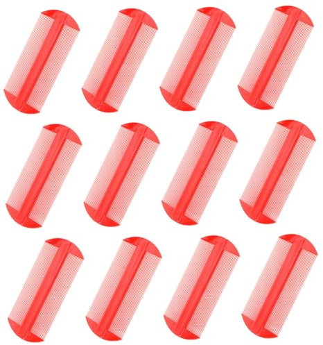 Peine de Dientes Finos de Plástico, Juego de 12 Unidades | Doble Cara, para Detección en Cabello Seco y Húmedo, Apto para Niños y Adultos Color Aleatorio