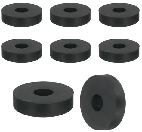 QUARKZMAN 36 Piezas De Espaciadores De Goma Gruesos, 1 Pulgada De Diámetro Exterior x 1/4 Pulgada De Diámetro Interior x 1/4 Pulgada De Grosor, Arandelas PlanasY Hogar