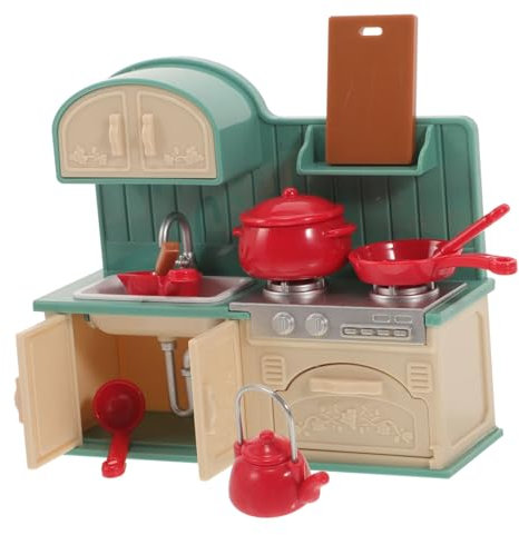 Toyvian 1ensemble Accessoires De Cuisine Miniature pour Maison De Poupée Décoration Élégante Et Réaliste pour Cuisine De Jeu Ustensiles Matériaux Sûrs Et