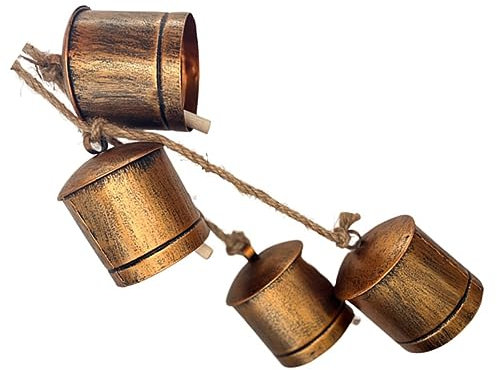 HOLIDYOYO Kuhglocken Aus Metall Kleine Glocken Zum Basteln Pferderufglocken Viehglocken Schafglocke Bauernhofglocken Tier Anti-verloren Zubehör Glocken Zum Basteln