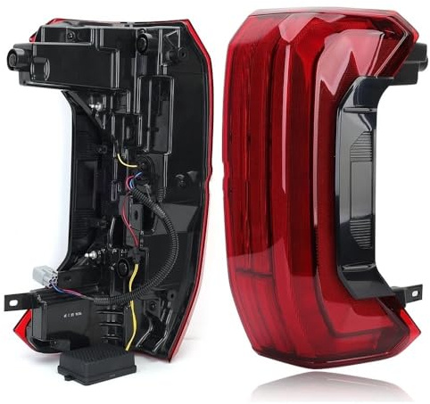 YMYYQW Antinebbia posteriore Fanale posteriore a LED per Tundra 2022 2023 Configurazione bassa DRL Freno di guida Accessori per auto 81550-0c130 81560-0c130
