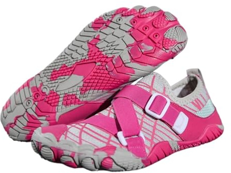 SQOYEI Indoor Kampfsportschuhe Fitnesstraining, Weich Leicht Tai Chi Schuhe Gepolstert Zum Radfahren, Aerobic Unisex(Pink,40 EU)