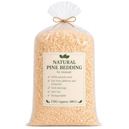 VELORA H&L Litière Naturelle pour Rongeurs 5 kg (env. 100 L) – Copeaux de Pin Dépoussiérés, Litière pour Lapins, Hamsters et Cochons d’Inde, Absorbante, Anti Odeur, 100% Bois Naturel