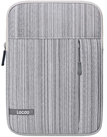 Lacdo Tablet Tasche Schutzhülle für 11 iPad A16, 11 Zoll IPad Air M4 M3 M2, 11 iPad Pro M5 M4, 10.9 10.2 IPad, 10.9 IPAd Air, 10.5 IPAD Pro, 9.7 IPAD, 11 Samsung Galaxy Tab A9+, Dunkelgrau