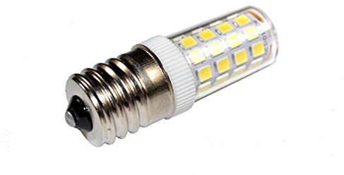 HQRP 220V E17 Lampadina LED dimmerabile bianco freddo compatibile con Samsung RM255BARB / RM255LABP / RM255LASH / RS2621SW / RS2623BB / RS2623SH / RS2623SL / RS2623VQ Sostituzione