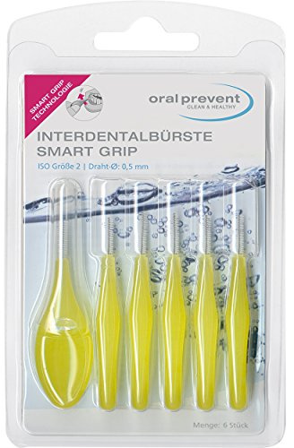 Oral Prevent Interdentalbürsten Smart Grip 0.50 mm gelb, 2er Pack(2 x 6 Stück)
