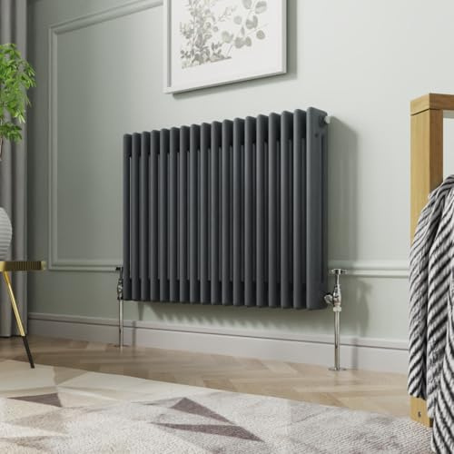 NRG 103G-600-18-TA Radiador de Hierro Fundido Horizontal Tradicional de 600 x 830 mm, Triple Panel, Acero, 600 x 830mm-3 Column