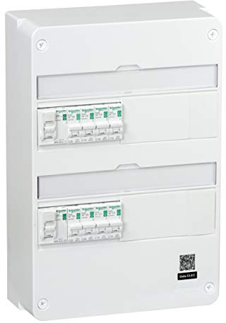 Schneider Electric SC5R9H213SP04N Tableau de Montage avec Disjoncteur, Blanc