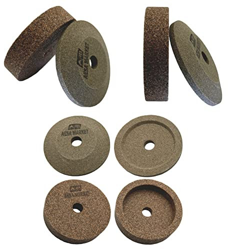 AFFILATOIO AFFILA LAMA COPPIA MOLE SMERIGLI DIAMETRO ESTERNO 51 mm - H 12 E 7,5 mm - FORO 8