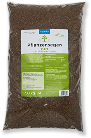 Organischer Dünger von Naturrat - Pflanzensegen: Bio, natürlich und mit NPK für gesundes Wachstum Ihrer Pflanzen. - 3,0 kg