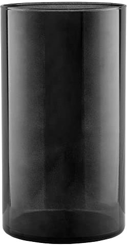 TREND FOR HOME Bodenvase Groß 29 cm Glasvase Zylinder Glasvase Groß Bunt Vase für Osterstrauch Bodenvase für Pampasgras Glasvase Rund Glaszylinder | Graphit | | 5120 ml | Ø 15.8 cm | Magnolia Smoky