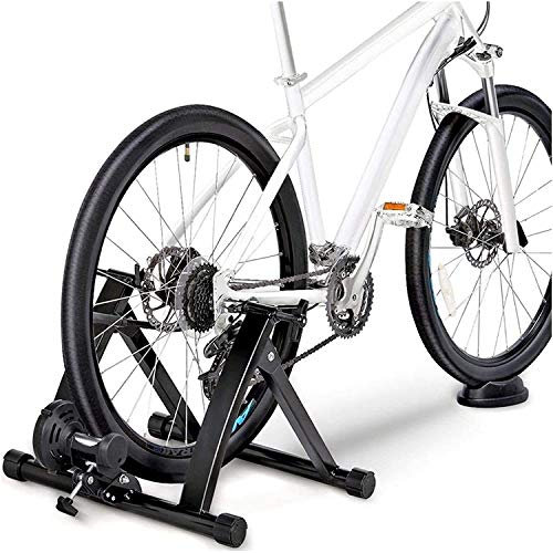 Rollentrainer Faltbarer Fahrradtrainer für 26-28 Heimtrainer für Fahrräder Mountainbike, Fahrradtrainer mit Magnetbremse, Radfahren zu Hause, Bis 135 Kg Belastung, Kabellos, 26 bis 28 (Wireless 2