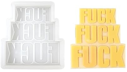 FOLODA Silikonform mit 3D-Buchstaben, handgefertigt, antihaftbeschichtet, Schokoladenform, Buchstabenform