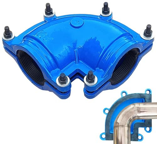 Pipe Repair Clamp For 3 Inch Welded Steel Pipe Elbow(Outer Diameter of the Pipe and Elbow are about 3.5 inch),90 Degree Elbow Leak Sealer,Long Radius,Only Suitable for Welded Steel Pipes