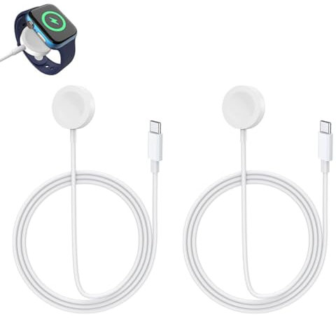 Compatible avec Cable Apple Watch, Chargeur Montre Apple Watch, Chargeur iWatch pour Séries Apple Watch10/ 9/8/7/6/5/4/3/2/ 38/40/42/44/45mm, Chargeurpour Apple Watch(1M)