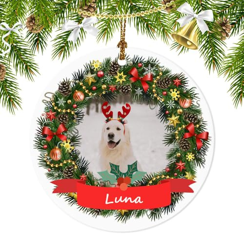 Personalisierte Weihnachtsornamente mit Fotos benutzerdefinierte Weihnachtsornament Acryl Bild Ornamente für Weihnachten (Style3)