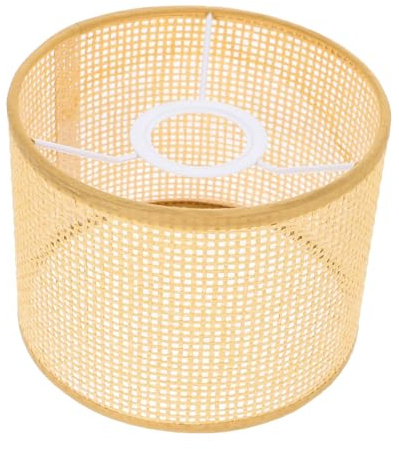 Cabilock Pantalla de Lámpara de Ratán Trenzado Decorativa Ratán Accesorio para Lámparas con Diseño para Decoración