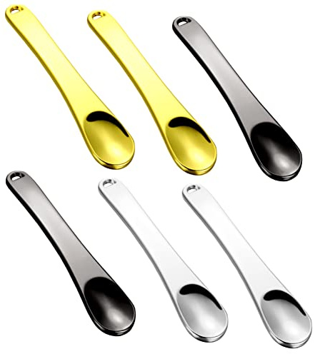 BATHVEVE 6piezas Cuchara De Maquillaje Cosméticos De Cuchara Para Aplicar Maquillaje Mascarillas y Cremas Faciales Herramientas Cuidado Piel