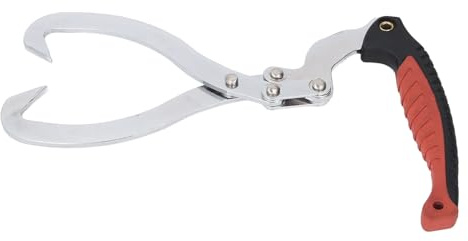 8 Inch Log Sliding Pliers, Log Tongs, Hooking Jaws, Chrome Plated Manual Timber Grappling Hook for Moving Firewood Moving Towing Carrying Tool