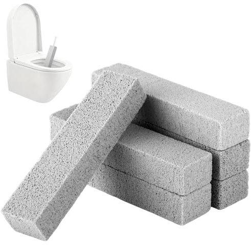 6 Pezzi Pomice Extra Forte – Cleaning Block WC, Blocco Pulente per WC Ceramica Bianca, Strumento Pulizia Bagno e Grill, Pietra Pomice per Piedi