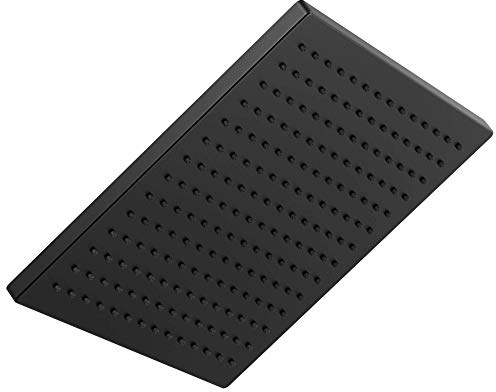 Delta Faucet Single-Spray Raincan Shower Head, Black Rainfall Shower Head, 2.5 GPM Flow Rate, Matte Black 52159-BL25