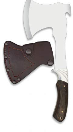 Hacha Stamina CNC Total 29 cm para Caza, Pesca, Camping, Outdoor, Supervivencia y Bushcraft Albainox 32367 + Portabotellas de regalo