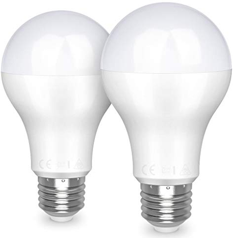 Awenia LED Light Bulb E27, A65 Edison Screw Lighting 20W (Equivalent to 150W Incandescent Bulb), 2452 lumens, Warm White 3000K Golf Ball, Pack of 2