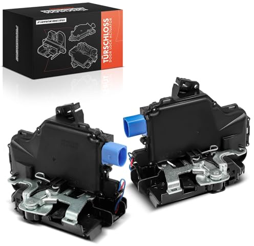 Frankberg 2x Türschloss Stellmotor Hinten Links Rechts 6-Polig 3B4839015AG | Kompatibel mit Ibiza III 6L1, Polo 9A 9N, Polo Stufenheck 9A2 9A4 9A6 9N2, Cordoba 6L2