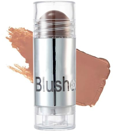GL-Turelifes Blush Stick Blush Cream Hydratant, Highlighter & Trimming Rouge Pen, Glow and Mood Boosting Blushes Stick Cheek Makeup ajoute du scintillement, facile à utiliser (#08)