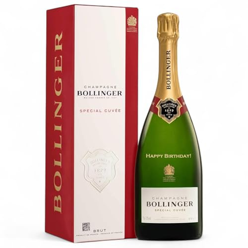 Bollinger Special Cuvee Champagne 75cl - Happy Birthday Engraved