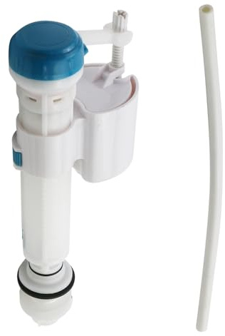 T Tulead Toilet Fill Valve Adjustable Height 7.68-12, Toilet Flush Valve Replacement Kit G15/16 Plastic Toilet Fill Valve | Toilet Flush Valve Replacement Kit, Plastic Toilet Tank Fill Valve