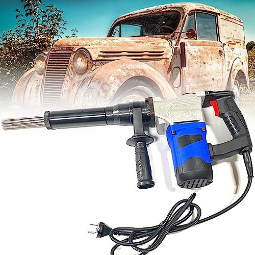 Pistola De Desoxidación De Aguja Eléctrica De 1100 W, Escalador De Aguja Eléctrico De Grado Industrial De Alta Potencia Pistola De Desoxidación De Aguja Manual Cinceles De Chorro Eléctricos,220V