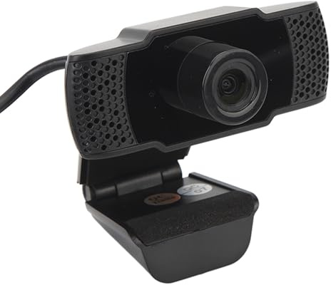 Webcam 4K, Webcam USB con Microfono con Cancellazione del Rumore, Obiettivo a Fuoco Variabile, Funzione Bellezza, Webcam in Streaming per Riunioni di Lezioni Online