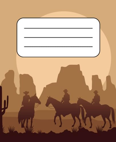 Cowboy Western Composition Notebook: 100 Blank Lined Pages