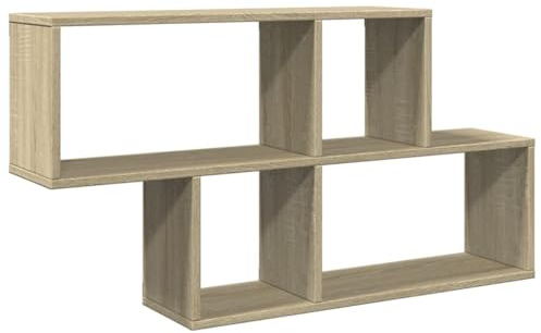 vidaXL Wandregal Sonoma-Eiche 100x20x53 cm Holzwerkstoff