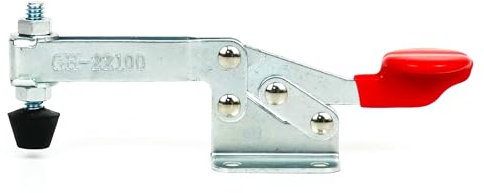INGDAUM® 8 unidades GH-22100 tensor horizontal ajustable de palanca de rodilla de liberación rápida abrazadera de mordaza para construcción de accesorios, montaje, maquinaria, tecnología de madera
