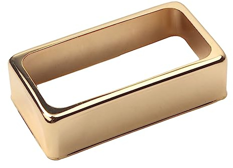 VICASKY Metall Humbucker Pickup Cover Goldfarben Ersatz Tonabnehmerabdeckung Gitarre Langlebiger Diy Gitarrenzubehör Rahmen Passend Für Gitarren Tonabnehmer Verarbeitet