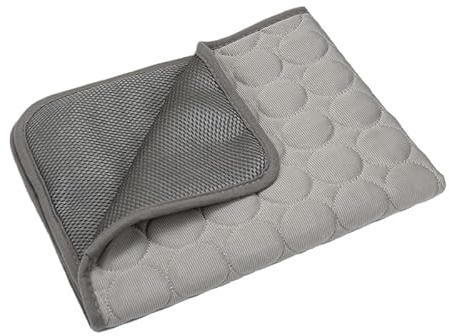 ILESTDG Pelsbarn Cooling Mat Dog Mat 4 Times Effective Cat Cooling Pad Keeps Pets Cool on Hot Summer Days Easy to Clean (Grey,XL-100X70)