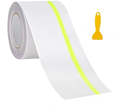 Ruban adhésif antidérapant qui brille dans le noir, 5 m x 10 cm, bande antidérapante, autocollante, phosphorescente, étanche, antidérapant, pour l'intérieur et l'extérieur