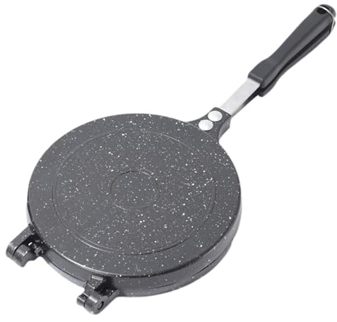 Pressa per impasto per pizza Pressa per tortilla a doppio lato antiaderente da 8 pollici con manico Tortilla Maker per focaccia Pizza Roti Taco Empanada