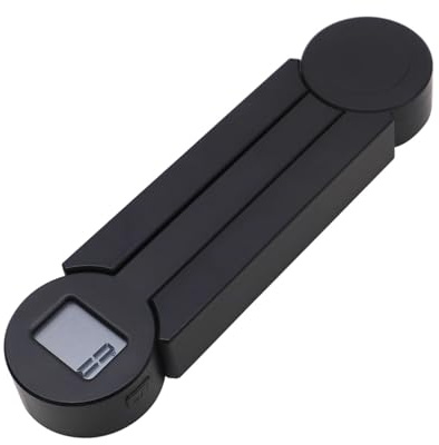 Bilancia per bagagli, Bilancia da cucina pieghevole ad alta precisione 5 kg/1 g, mini bilancia digitale for alimenti,per valigia da viaggio(Black)