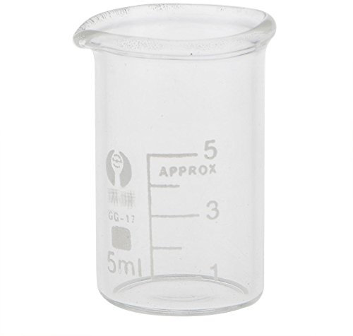 Kcopo Transparente Messbecher 5ml Mini Messbecher Labor Messbecher Set Glas Messbecher Messzylinder Laborglas Messbecher Werkzeug 1 Stück