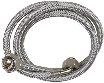 SFX® Waschmaschinenschlauch 4m Geschirrspülschlauch 3/4 Zoll ÜM x 3/4 Zoll ÜM 90° Bogen Spülmaschinenschlauch Verlängerung Zulauf