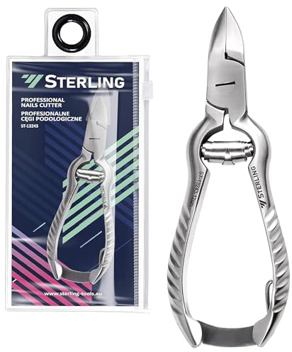 STERLING Nagelzange Podologie Nagelzange Nagelschere für tief Eingewachsene Fußnägel Nagelzangen für Eingewachsene Fußnägel und Fingernäge Nagelknipser fußnägel Nagelknipser für Damen Männer ST-13243