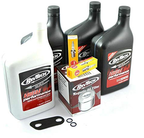 GZM Inspektionskit für Harley-Davidson Sportster 2004-2020, Motoröl-Set, 3.6 Liter, 50 DE, Wartungsset, Motorradöl, Zündkerzen, Dichtungen, Filter