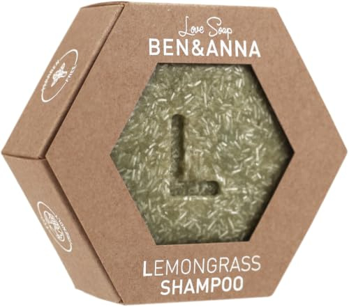 Ben&Anna Love Soap Lemongrass - Champú sólido, 60 g