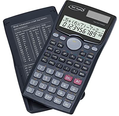 Scientific Calculator with 401 Function, Engineering Calculator,Student Calculator with Double Line LCD Display and Slide-On Protective Hard Case