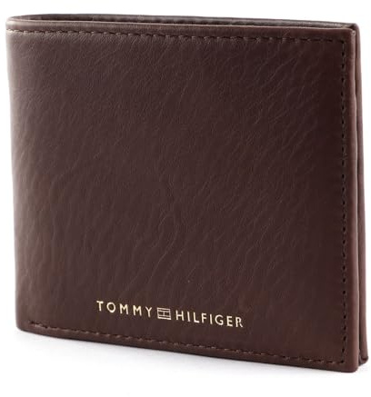 Tommy Hilfiger Herren Portemonnaie TH Premium Leather Mini CC Wallet Klein