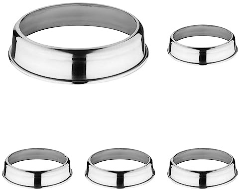Vogue E892 Aluminium Plate Ring Kitchen Hot Oven Food Storage Warmer, Silver (Pack of 5)